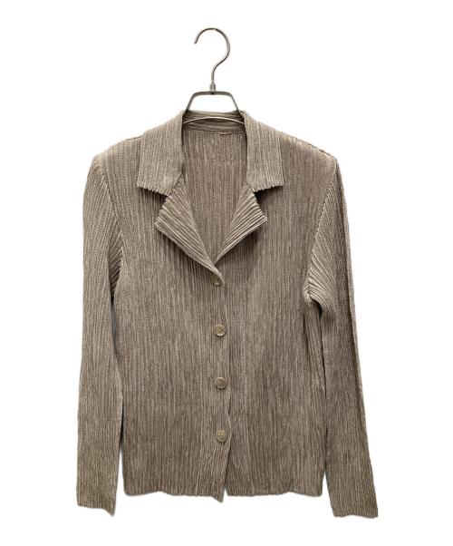 SPECCHIO（スペッチオ）SPECCHIO (スペッチオ) シャトルプリーツジャケット ベージュ サイズ:40の古着・服飾アイテム