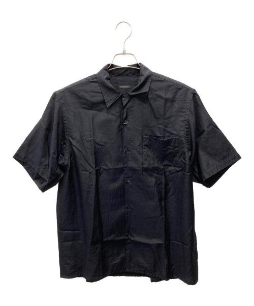 COMOLI（コモリ）COMOLI (コモリ) ウールシルク半袖オープンカラーシャツ ネイビー サイズ:S 未使用品の古着・服飾アイテム