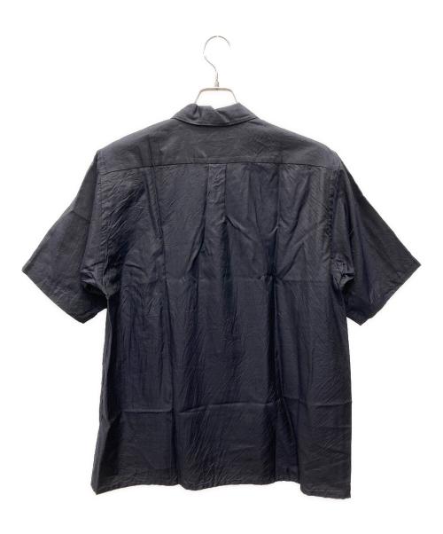 COMOLI（コモリ）COMOLI (コモリ) ウールシルク半袖オープンカラーシャツ ネイビー サイズ:S 未使用品の古着・服飾アイテム