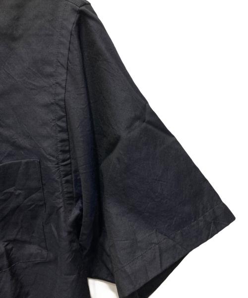 COMOLI（コモリ）COMOLI (コモリ) ウールシルク半袖オープンカラーシャツ ネイビー サイズ:S 未使用品の古着・服飾アイテム