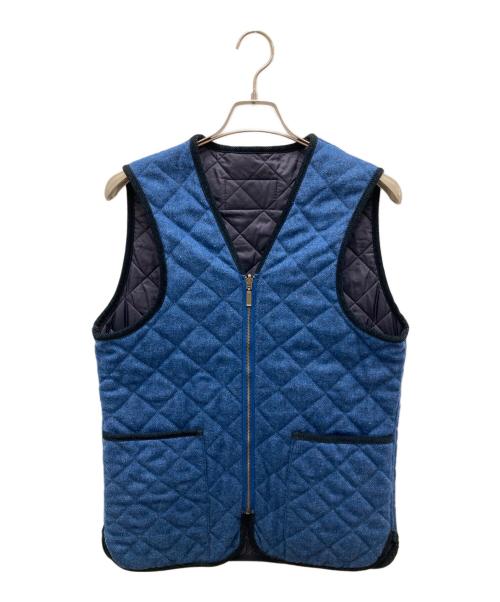 Barbour（バブアー）Barbour (バブアー) ウールキルティングベスト ブルー サイズ:38の古着・服飾アイテム