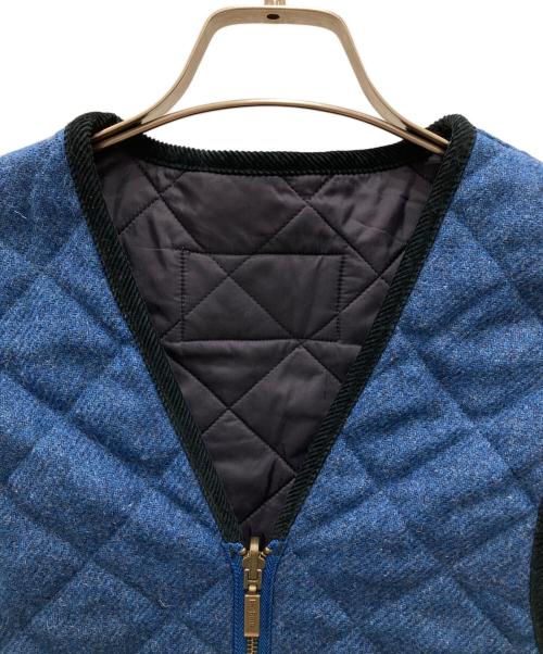 Barbour（バブアー）Barbour (バブアー) ウールキルティングベスト ブルー サイズ:38の古着・服飾アイテム