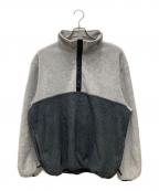 SO SHOP & HOSTELソーショップ＆ホステ）の古着「SNAP PULLOVER FLEECE JACKET/スナッププルオーバーフリースジャケット」｜グレー