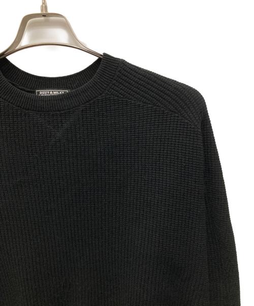 Hysteric Glamour（ヒステリックグラマー）Hysteric Glamour (ヒステリックグラマー) サーマルプルオーバーニット ブラック サイズ:Mの古着・服飾アイテム