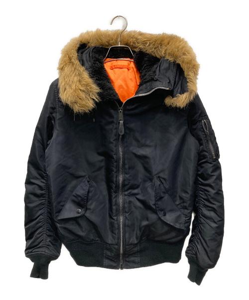 ALPHA（アルファ）ALPHA (アルファ) フライトジャケット ブラック サイズ:Lの古着・服飾アイテム