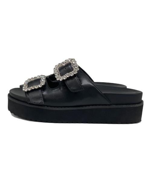 SLOBE IENA（スローブ イエナ）SLOBE IENA (スローブ イエナ) ビジューサンダル ブラック サイズ:235の古着・服飾アイテム