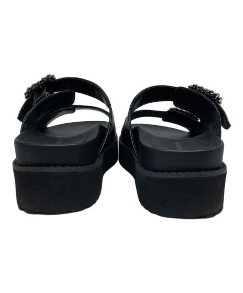 SLOBE IENA（スローブ イエナ）SLOBE IENA (スローブ イエナ) ビジューサンダル ブラック サイズ:235の古着・服飾アイテム