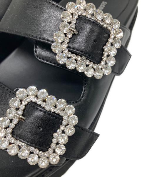 SLOBE IENA（スローブ イエナ）SLOBE IENA (スローブ イエナ) ビジューサンダル ブラック サイズ:235の古着・服飾アイテム