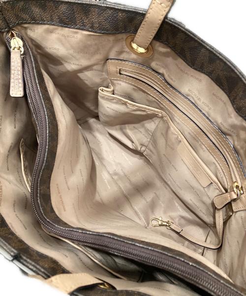 MICHAEL KORS（マイケル・コース）MICHAEL KORS (マイケルコース) ジェットセットMKシグネチャートート ブラウンの古着・服飾アイテム