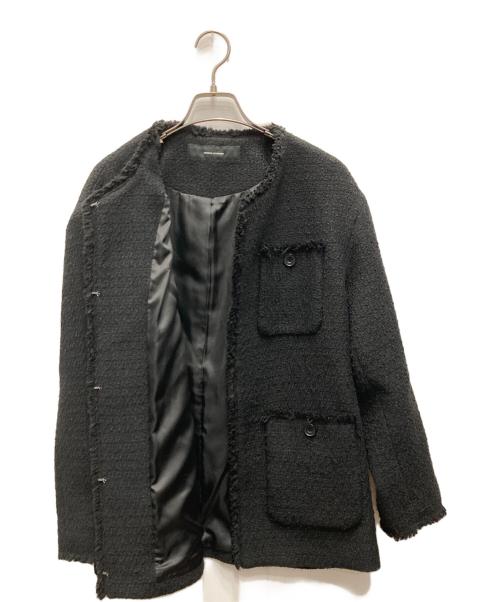 JOURNAL STANDARD（ジャーナルスタンダード）JOURNAL STANDARD (ジャーナルスタンダード) ツイードジャケット ブラック サイズ:不明の古着・服飾アイテム