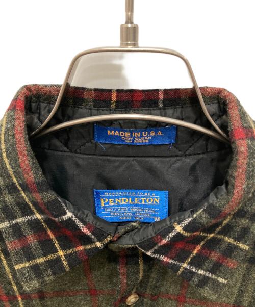 PENDLETON（ペンドルトン）PENDLETON (ペンドルトン) ウールシャツ オリーブ サイズ:Mの古着・服飾アイテム