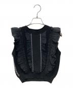 HER LIP TOハーリップトゥ）の古着「Airy Brush Knit」｜ブラック