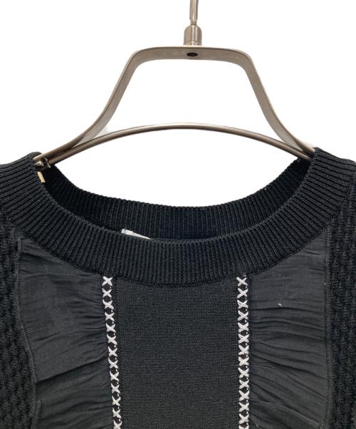 HER LIP TO（ハーリップトゥ）HER LIP TO (ハーリップトゥ) Airy Brush Knit ブラック サイズ:Mの古着・服飾アイテム