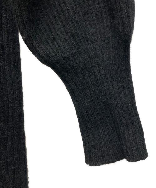 anuans（アニュアンス）anuans (アニュアンス) オフショルナローニットワンピース ブラック サイズ:Sの古着・服飾アイテム