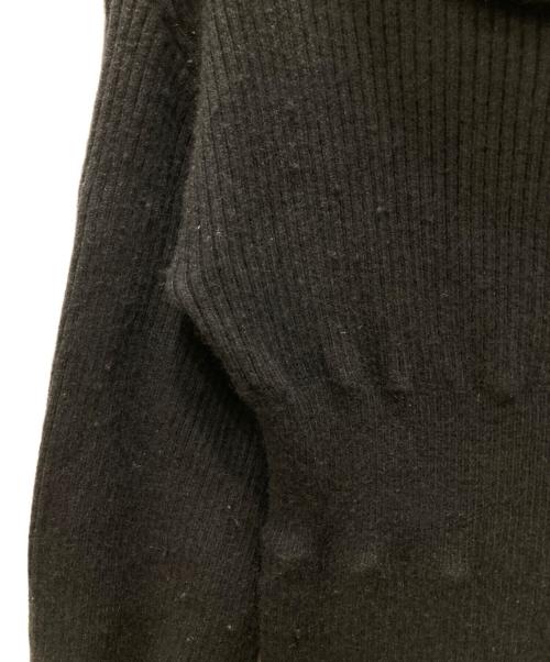 anuans（アニュアンス）anuans (アニュアンス) オフショルナローニットワンピース ブラック サイズ:Sの古着・服飾アイテム