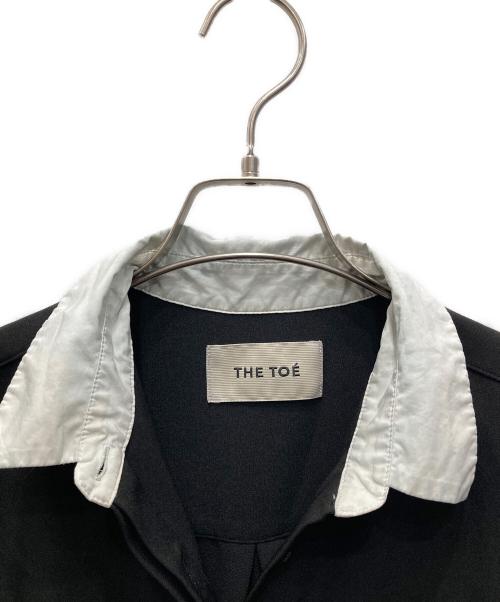 THE TOE（ザ・トゥー）THE TOE (ザ・トゥー) フリルシャツワンピース ブラック サイズ:Sの古着・服飾アイテム