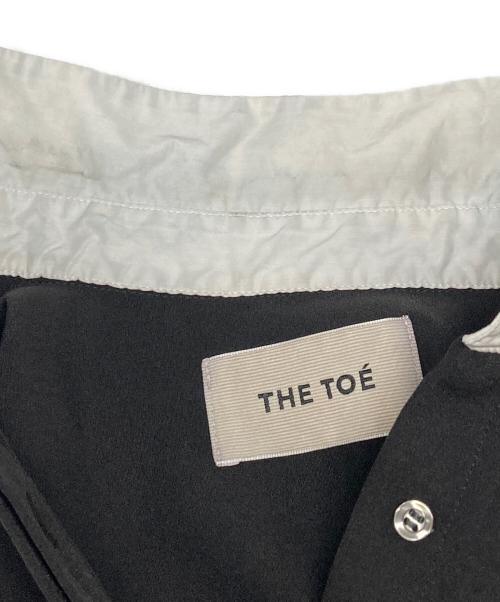 THE TOE（ザ・トゥー）THE TOE (ザ・トゥー) フリルシャツワンピース ブラック サイズ:Sの古着・服飾アイテム