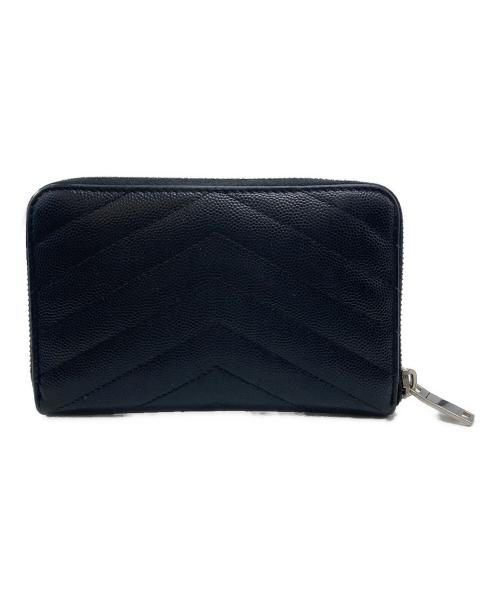 Saint Laurent Paris（サンローランパリ）Saint Laurent Paris (サンローランパリ) モノグラム ジップアラウンド ウォレット ブラックの古着・服飾アイテム