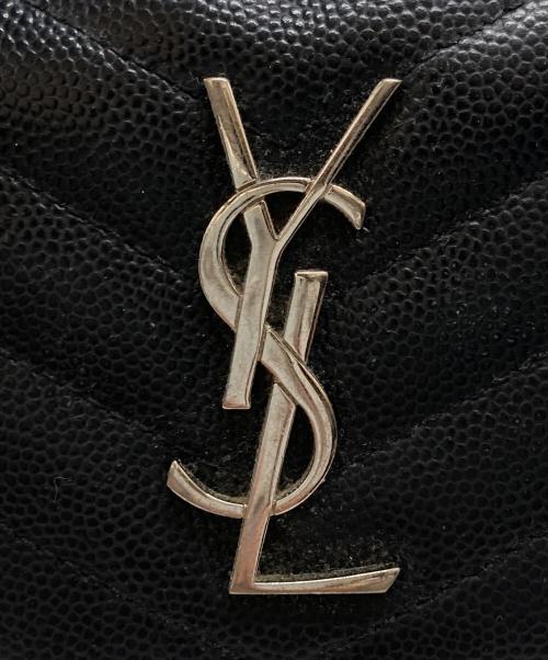Saint Laurent Paris（サンローランパリ）Saint Laurent Paris (サンローランパリ) モノグラム ジップアラウンド ウォレット ブラックの古着・服飾アイテム