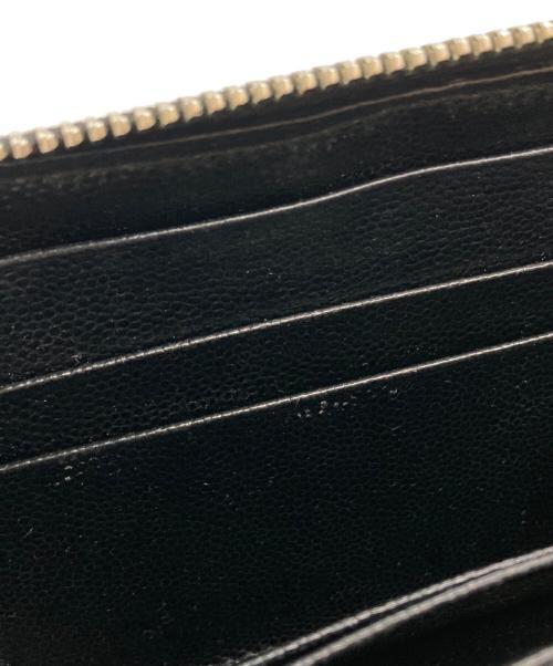 Saint Laurent Paris（サンローランパリ）Saint Laurent Paris (サンローランパリ) モノグラム ジップアラウンド ウォレット ブラックの古着・服飾アイテム