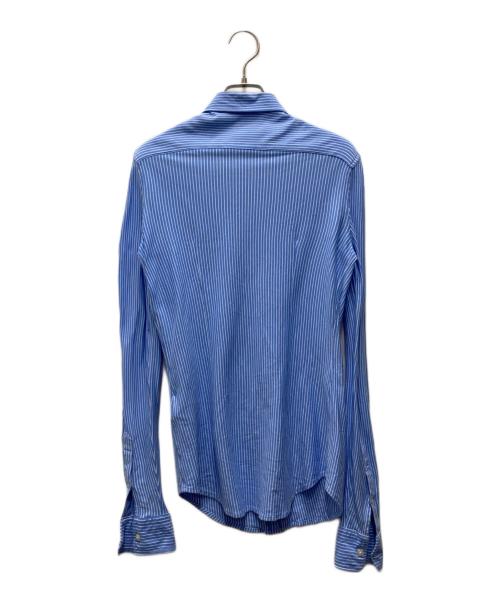 POLO RALPH LAUREN（ポロ・ラルフローレン）POLO RALPH LAUREN (ポロ・ラルフローレン) ニットドレスストライプシャツ ブルー サイズ:XSの古着・服飾アイテム