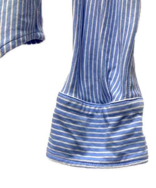 POLO RALPH LAUREN（ポロ・ラルフローレン）POLO RALPH LAUREN (ポロ・ラルフローレン) ニットドレスストライプシャツ ブルー サイズ:XSの古着・服飾アイテム