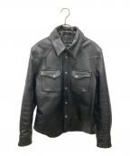 Liugoo Leathersリューグーレザーズ）の古着「レザージャケット」｜ブラック