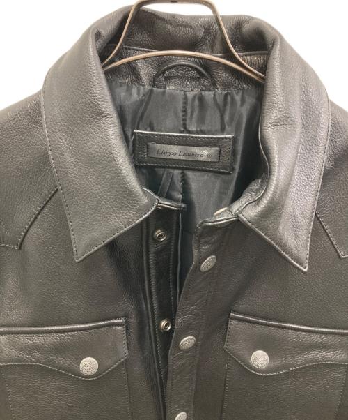 Liugoo Leathers（リューグーレザーズ）Liugoo Leathers (リューグーレザーズ) レザージャケット ブラック サイズ:Lの古着・服飾アイテム