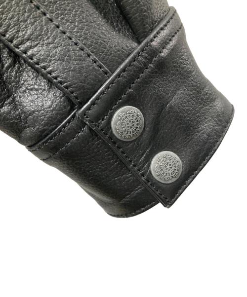 Liugoo Leathers（リューグーレザーズ）Liugoo Leathers (リューグーレザーズ) レザージャケット ブラック サイズ:Lの古着・服飾アイテム