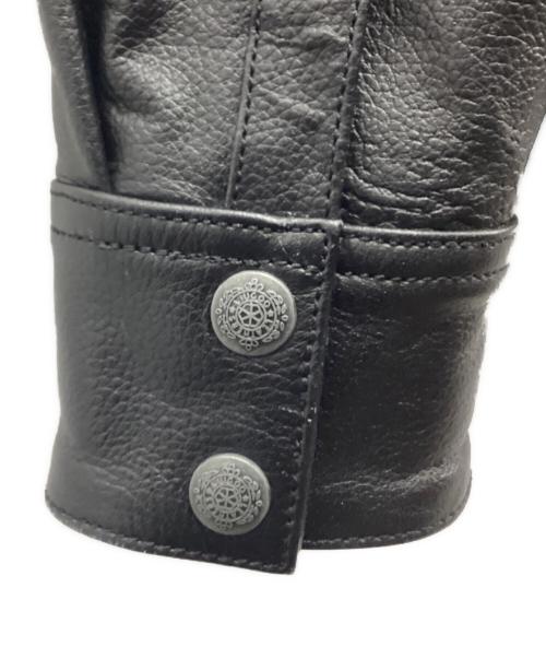 Liugoo Leathers（リューグーレザーズ）Liugoo Leathers (リューグーレザーズ) レザージャケット ブラック サイズ:Lの古着・服飾アイテム