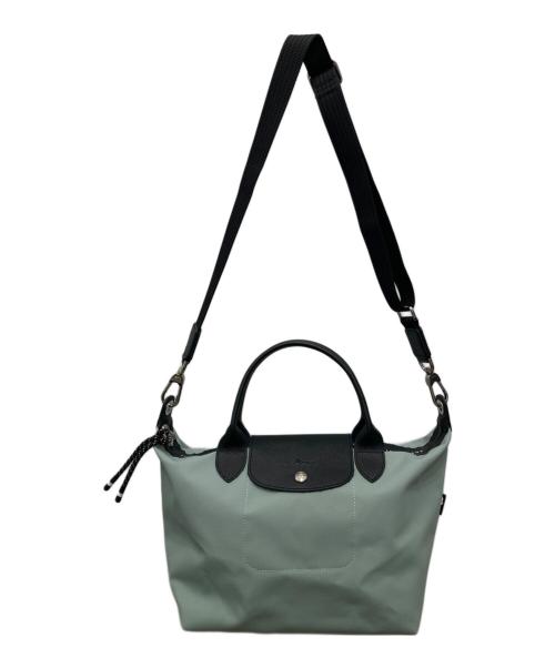 LONGCHAMP（ロンシャン）LONGCHAMP (ロンシャン) ルプリアージュ2WAYショルダーバッグ ブルーの古着・服飾アイテム