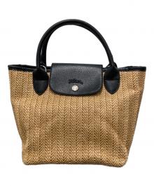 LONGCHAMP（ロンシャン）の古着「ルプリアージュネオ2WAYカゴバッグ」｜ベージュ