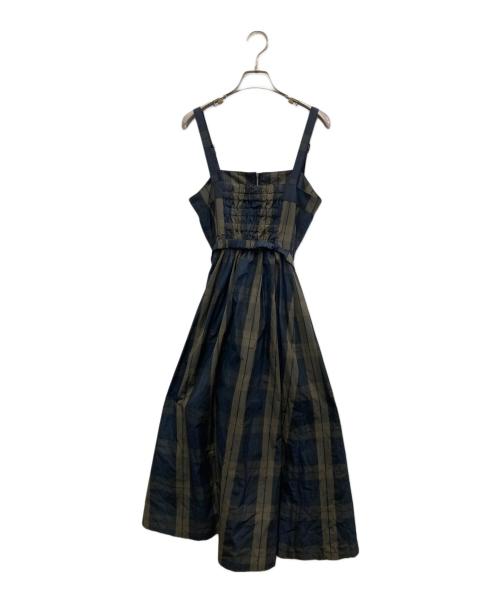 Rirandture（リランドチュール）Rirandture (リランドチュール) キャミソールワンピース ネイビー×ブラウン サイズ:１の古着・服飾アイテム
