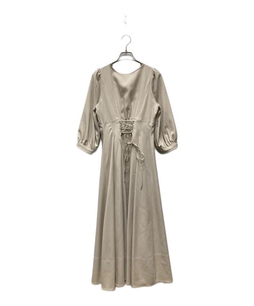 JILL BY JILLSTUART（ジル バイ ジルスチュアート）JILL BY JILLSTUART (ジル バイ ジルスチュアート) ブラウスワンピース ベージュ サイズ:FREEの古着・服飾アイテム