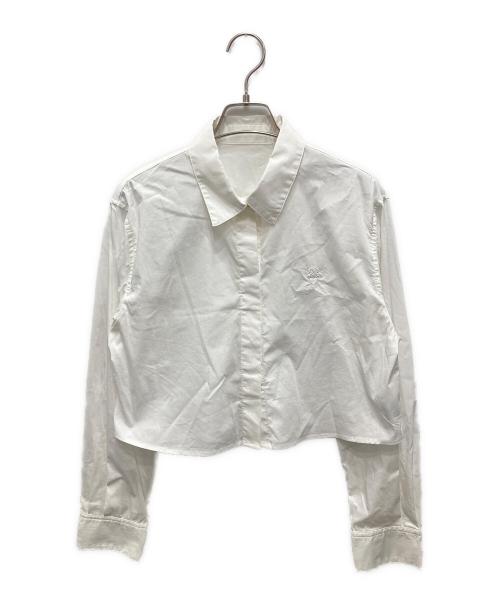 Rirandture（リランドチュール）Rirandture (リランドチュール) ハートロゴ刺繍クロップドシャツ ホワイト サイズ:2の古着・服飾アイテム