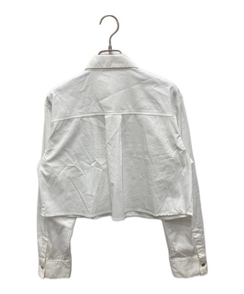 Rirandture（リランドチュール）Rirandture (リランドチュール) ハートロゴ刺繍クロップドシャツ ホワイト サイズ:2の古着・服飾アイテム