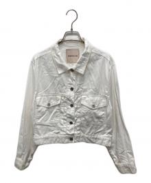 Apuweiser-riche（アプワイザーリッシェ）の古着「ライトショートGジャン」｜ホワイト