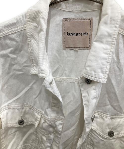 Apuweiser-riche（アプワイザーリッシェ）Apuweiser-riche (アプワイザーリッシェ) ライトショートGジャン ホワイト サイズ:1の古着・服飾アイテム