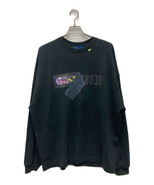 George's（ジョージズ）George's (ジョージズ) グラフィックロングTシャツ ブラック サイズ:L 未使用品の古着・服飾アイテム