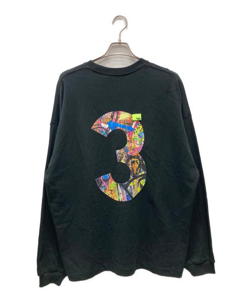 George's（ジョージズ）George's (ジョージズ) グラフィックロングTシャツ ブラック サイズ:L 未使用品の古着・服飾アイテム