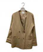 CAPRICIEUX LE'MAGEカプリシューレマージュ）の古着「シアーシャツジャケット」｜ベージュ