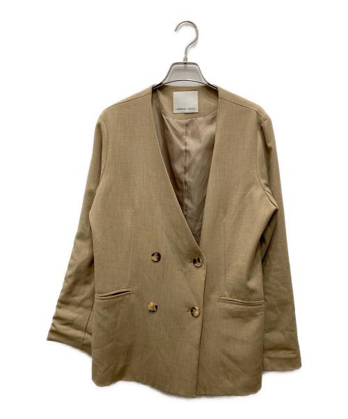 CAPRICIEUX LE'MAGE（カプリシューレマージュ）CAPRICIEUX LE'MAGE (カプリシューレマージュ) シアーシャツジャケット ベージュ サイズ:FREEの古着・服飾アイテム