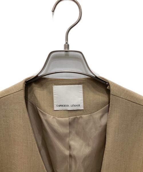 CAPRICIEUX LE'MAGE（カプリシューレマージュ）CAPRICIEUX LE'MAGE (カプリシューレマージュ) シアーシャツジャケット ベージュ サイズ:FREEの古着・服飾アイテム