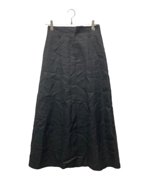 AEWEN MATOPH（イウエン マトフ）AEWEN MATOPH (イウエン マトフ) ラメ フレア マキシスカート ブラック サイズ:38の古着・服飾アイテム