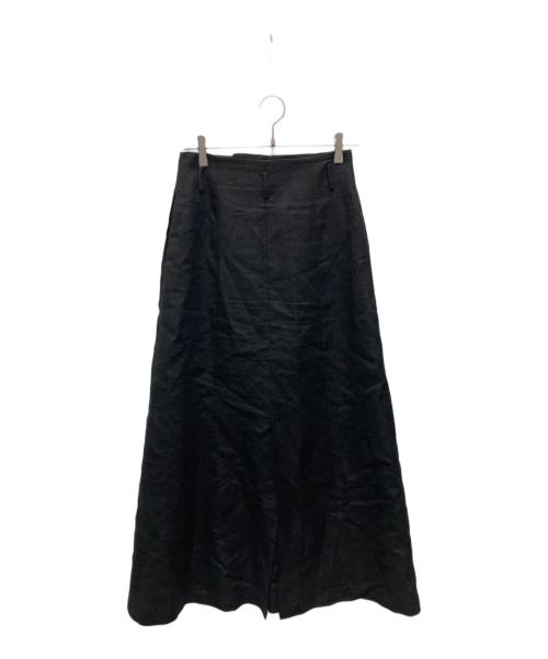 AEWEN MATOPH（イウエン マトフ）AEWEN MATOPH (イウエン マトフ) ラメ フレア マキシスカート ブラック サイズ:38の古着・服飾アイテム