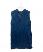 IENAイエナ）の古着「デニムスキッパーミニワンピース」｜インディゴ