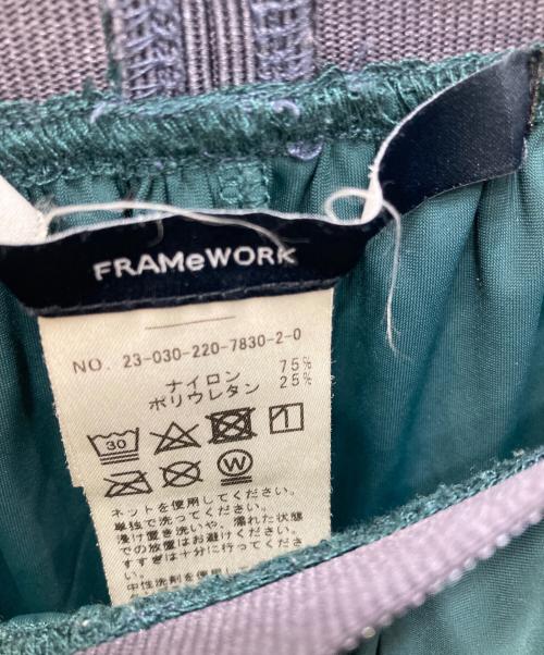 FRAMeWORK（フレームワーク）FRAMeWORK (フレームワーク) LIBECO-LINENイージーパンツ グリーン サイズ:36の古着・服飾アイテム