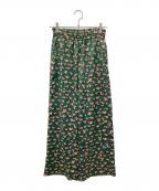 IENAイエナ）の古着「Petites fleursドロストイージーパンツ」｜グリーン