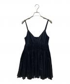 crinkleクリンクル）の古着「キャミソールブラウス」｜ブラック