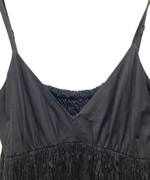 crinkle（クリンクル）crinkle (クリンクル) キャミソールブラウス ブラック サイズ:FREEの古着・服飾アイテム